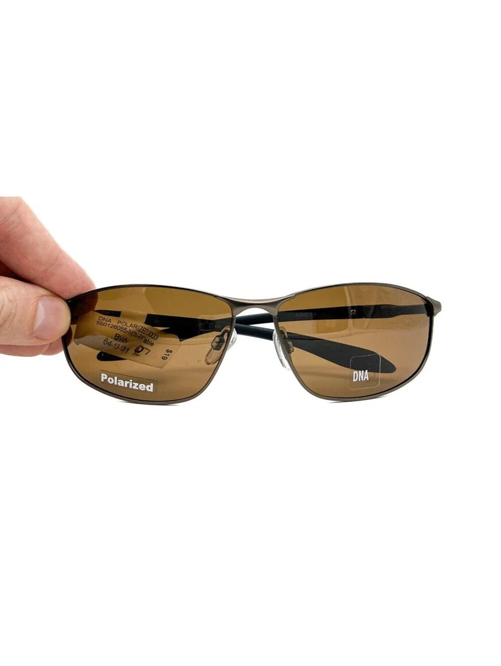 Dna A3003 Bwn Brown Wrap Authentic Sunglasses 64-13-131